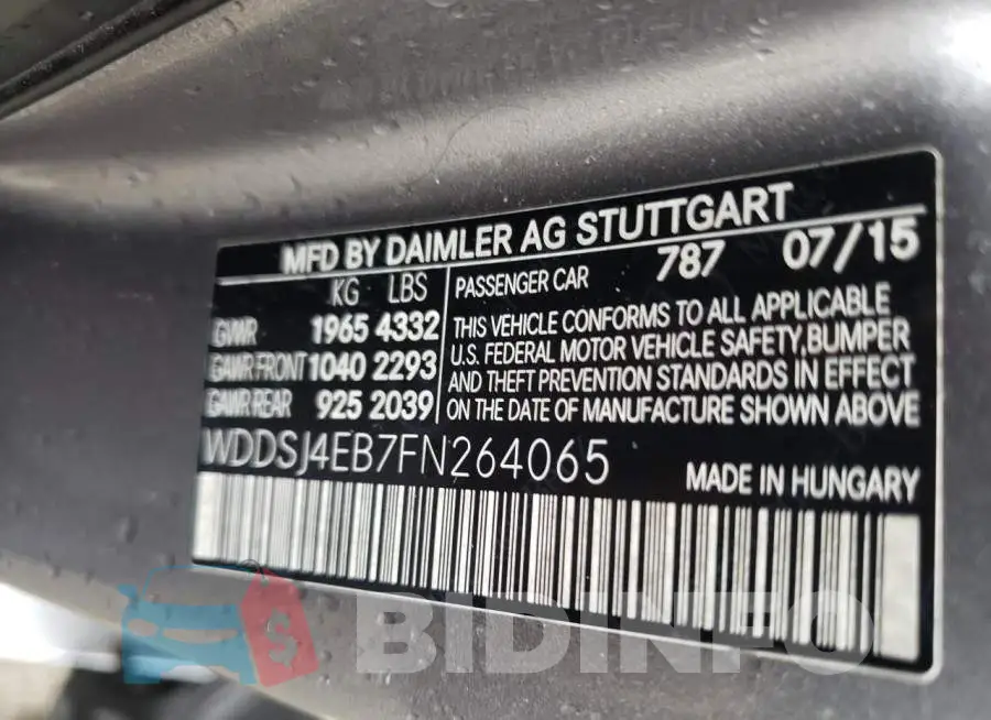WDDSJ4EB7FN264065 Photo# 10