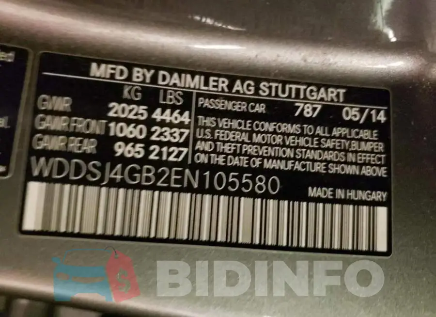 WDDSJ4GB2EN105580 Photo# 10