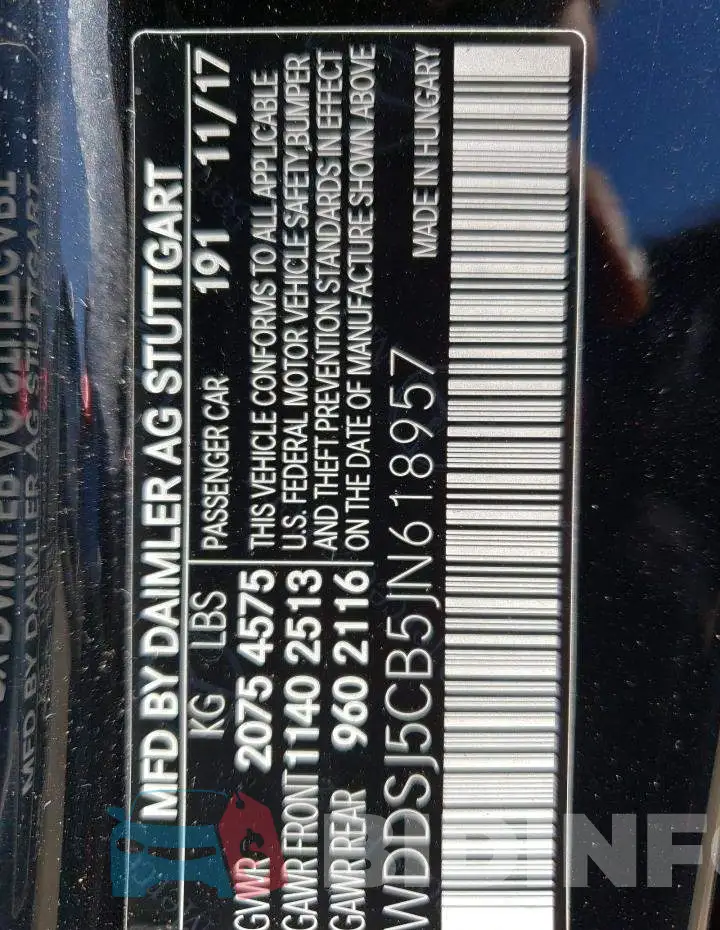 WDDSJ5CB5JN618957 Photo# 10