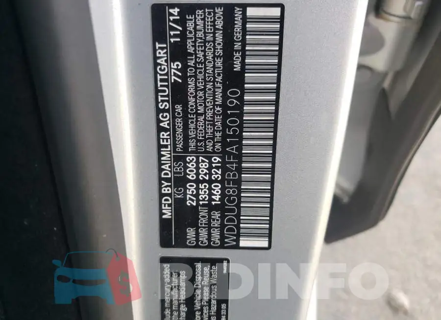 WDDUG8FB4FA150190 Photo# 12