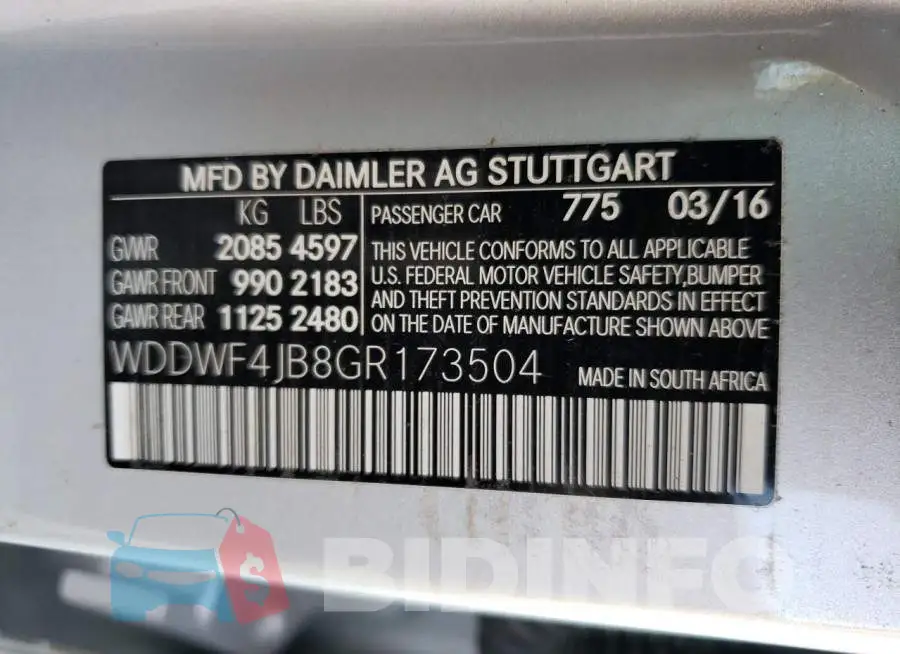 WDDWF4JB8GR173504 Photo# 10
