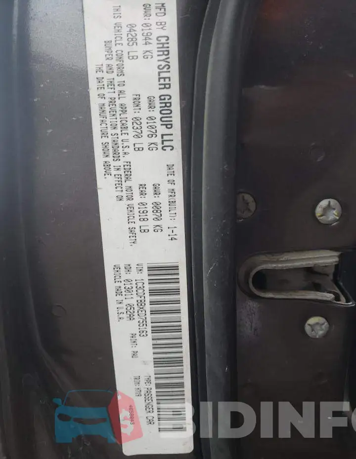 1C3CDFBBXED755163 Photo# 12