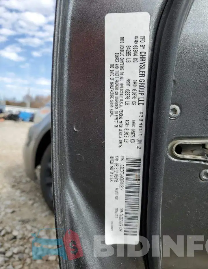 1C3CDFCH9DD703217 Photo# 12