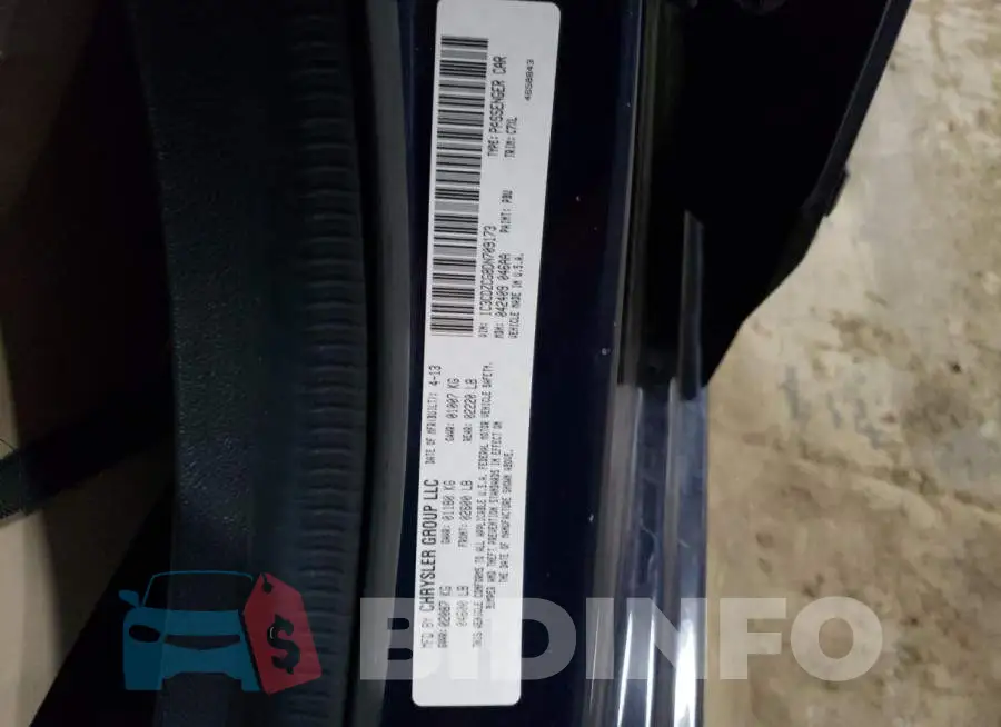 1C3CDZCG8DN709173 Photo# 10