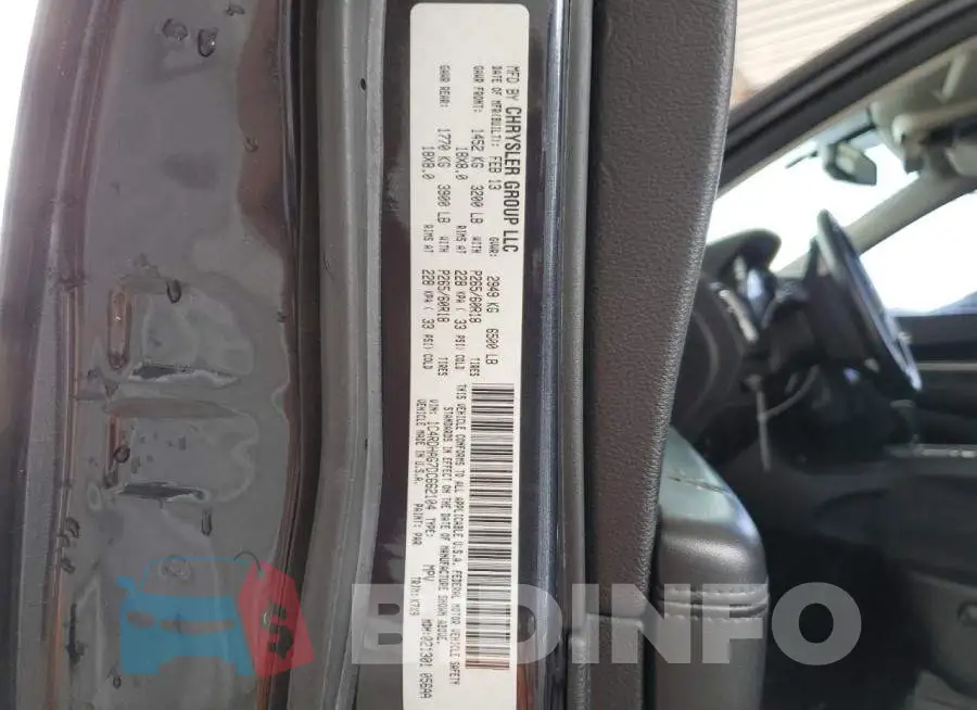 1C4RDHAG7DC662104 Photo# 13