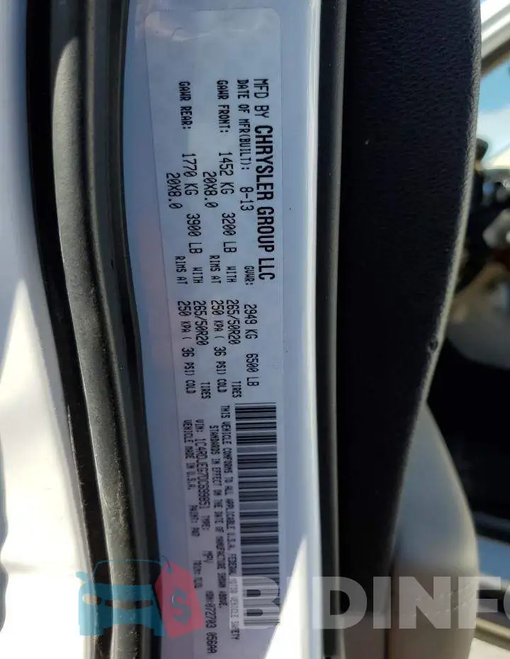 1C4RDJEG7DC699851 Photo# 14