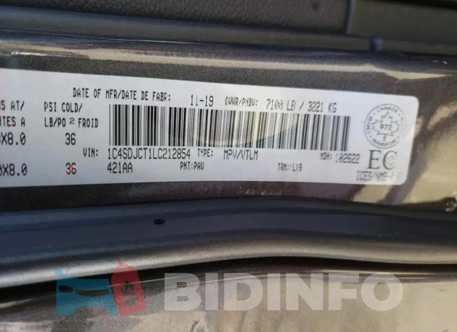 1C4SDJCT1LC212854 Photo# 10