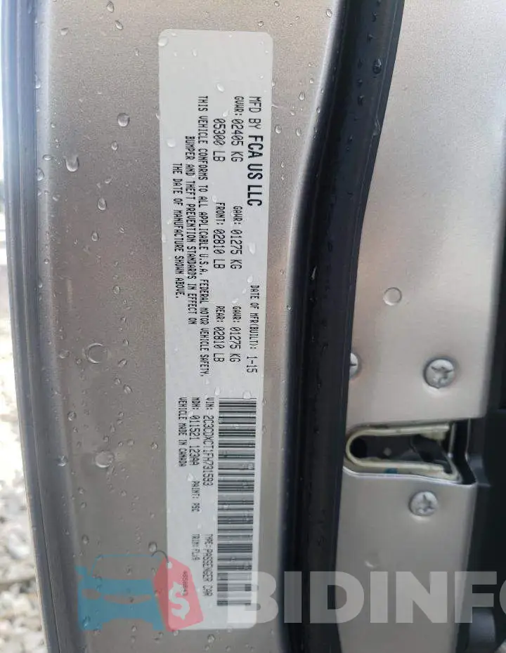 2C3CDXCT1FH731593 Photo# 10