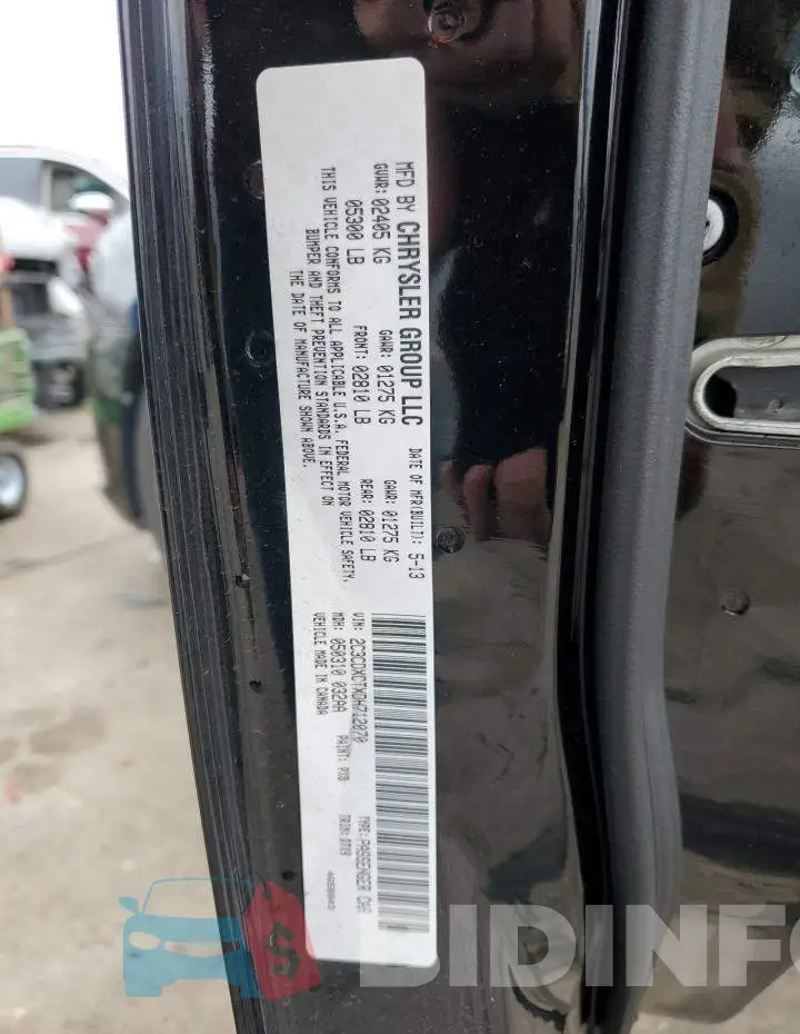 2C3CDXCTXDH712070 Photo# 12