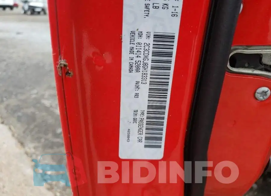 2C3CDXGJ8GH183313 Photo# 10