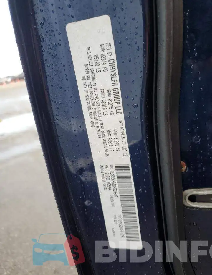 2C3CDXHG6DH560607 Photo# 10