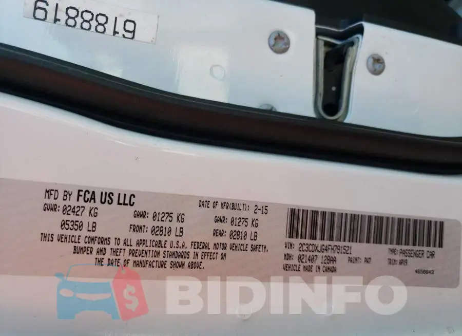 2C3CDXJG4FH791521 Photo# 10