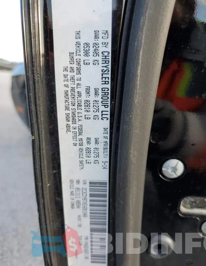 2C3CDYBTXEH281948 Photo# 10