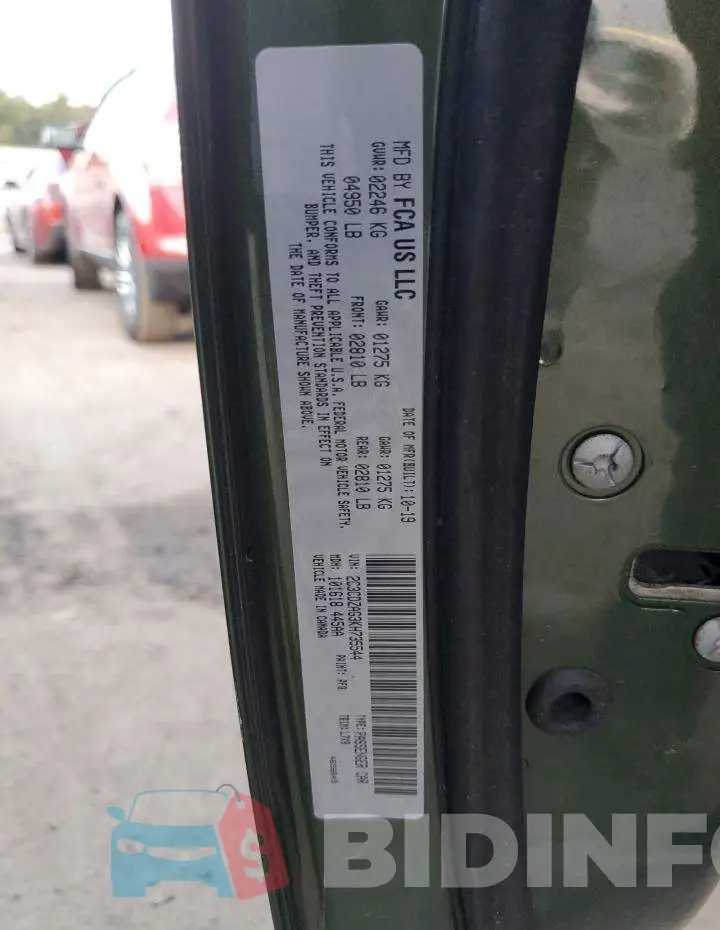 2C3CDZAG3KH735544 Photo# 13