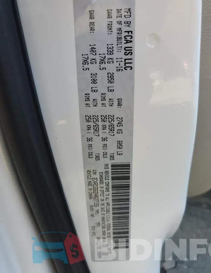 2C4RDGBG2HR627153 Photo# 14