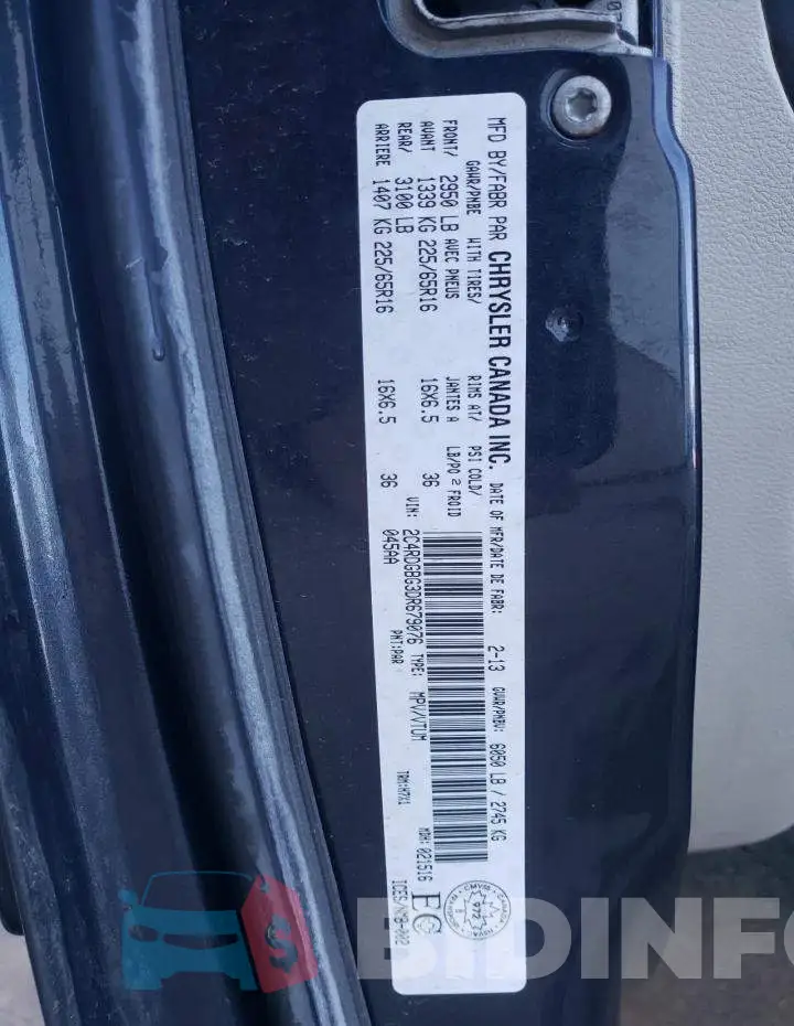 2C4RDGBG3DR679076 Photo# 10