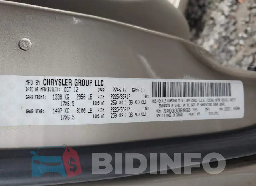 2C4RDGBG6DR608969 Photo# 10
