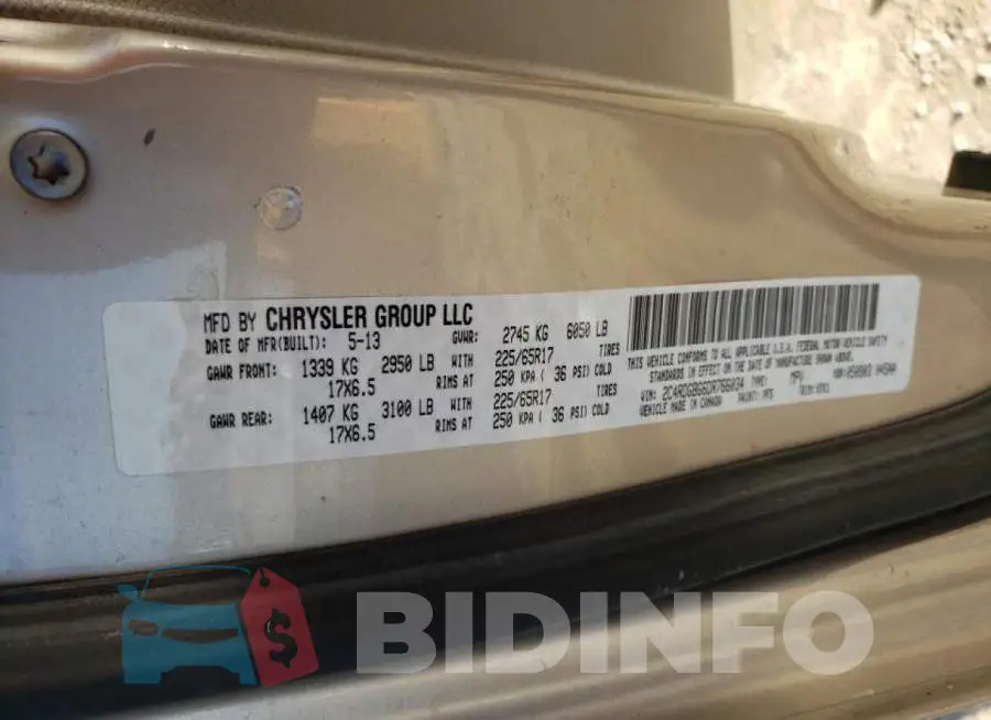 2C4RDGBG6DR766034 Photo# 13