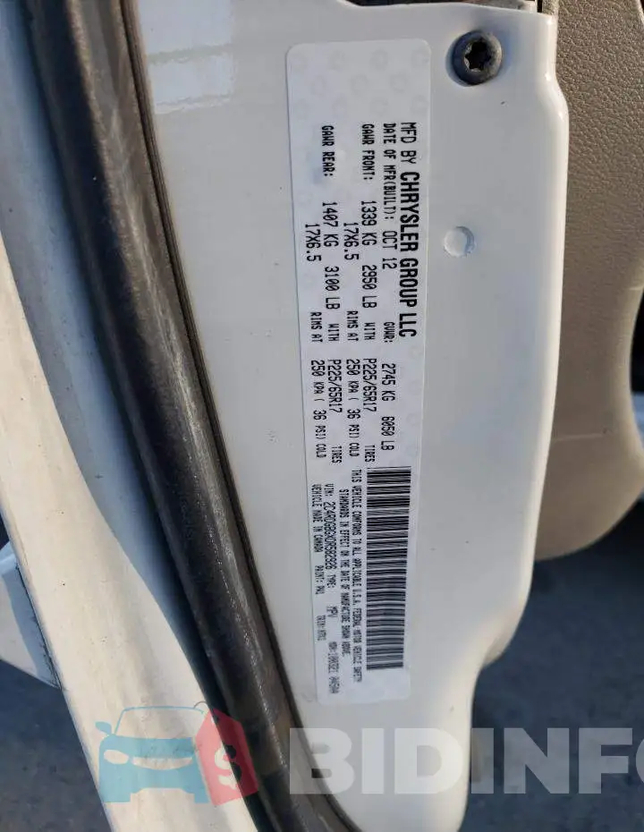 2C4RDGBGXDR582926 Photo# 10