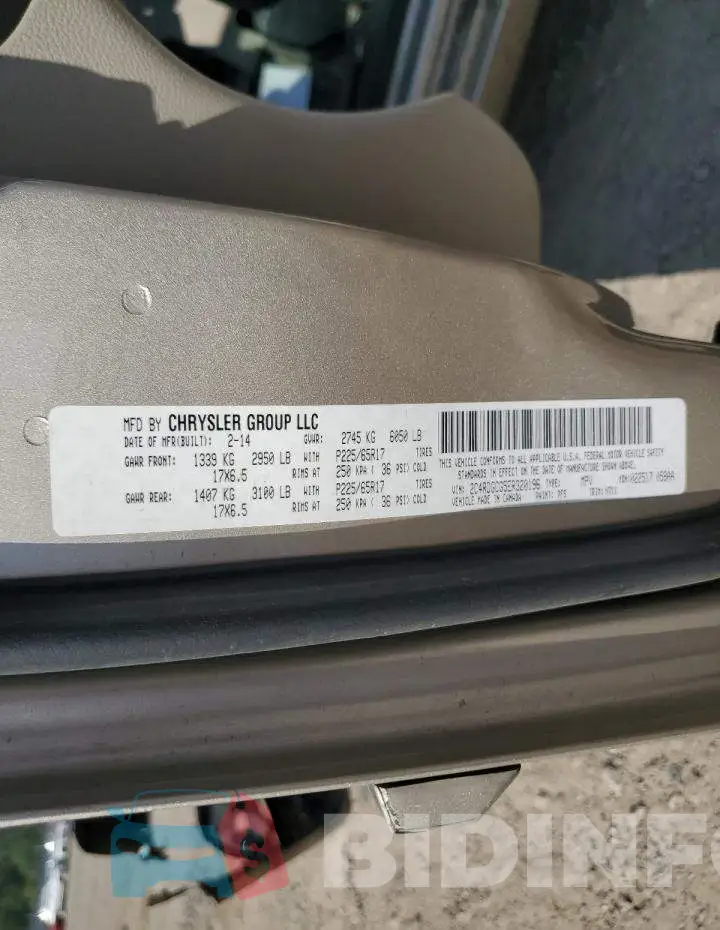 2C4RDGCG5ER320196 Photo# 10