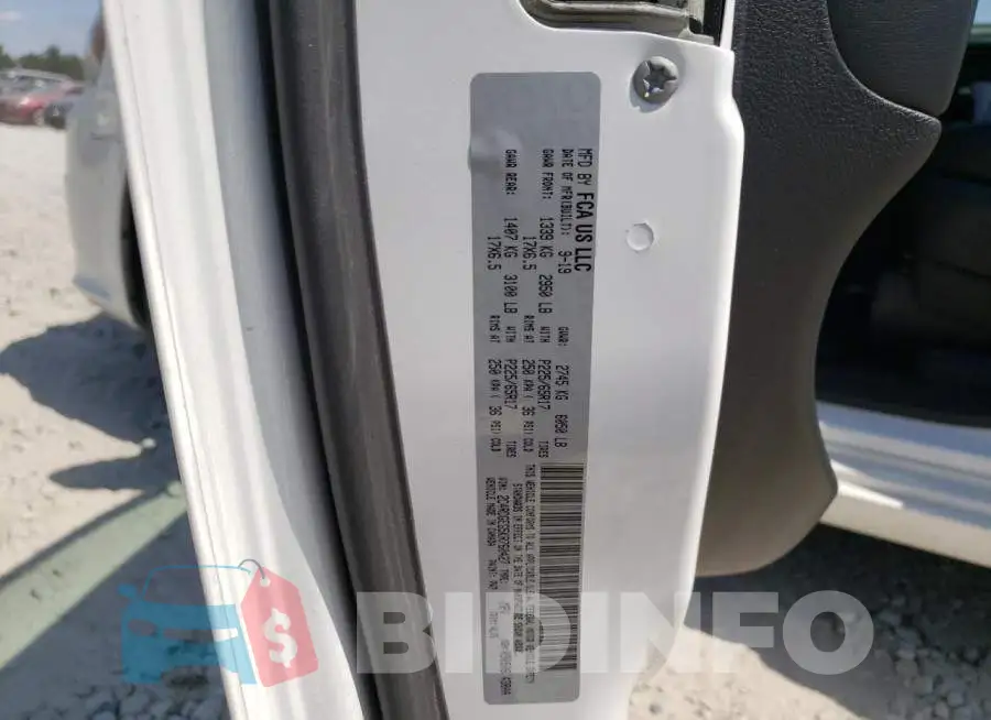 2C4RDGEG5KR760427 Photo# 10