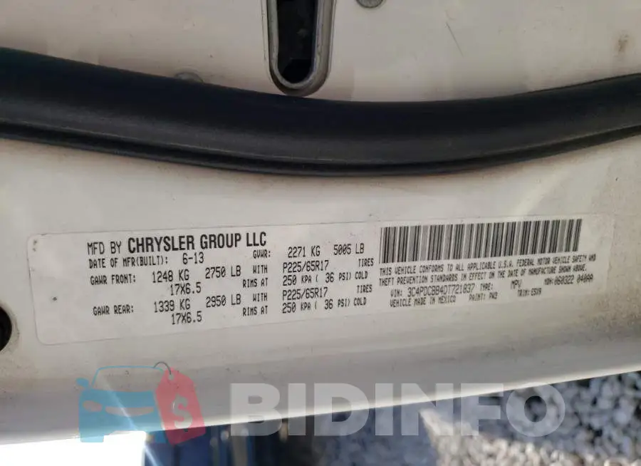 3C4PDCBB4DT721837 Photo# 10