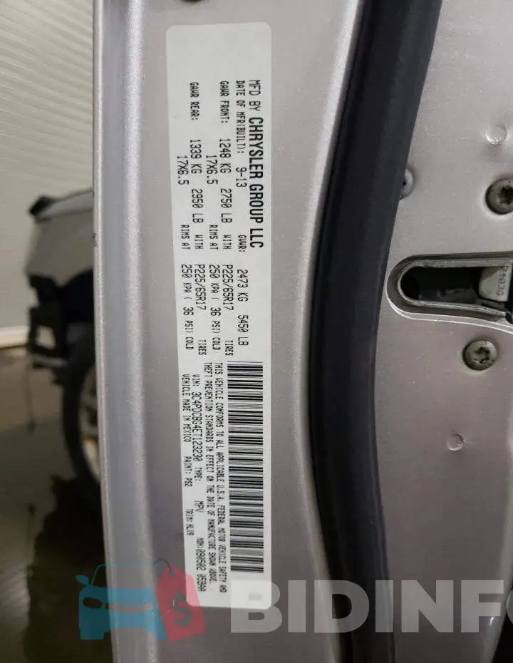 3C4PDCBG4ET123230 Photo# 13