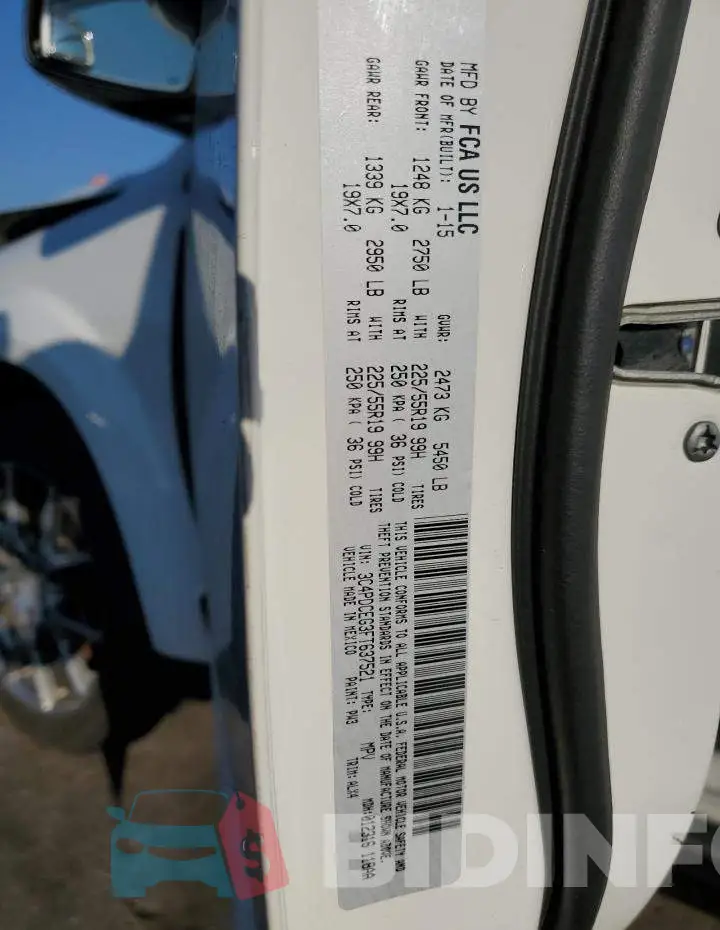 3C4PDCEG3FT637521 Photo# 10