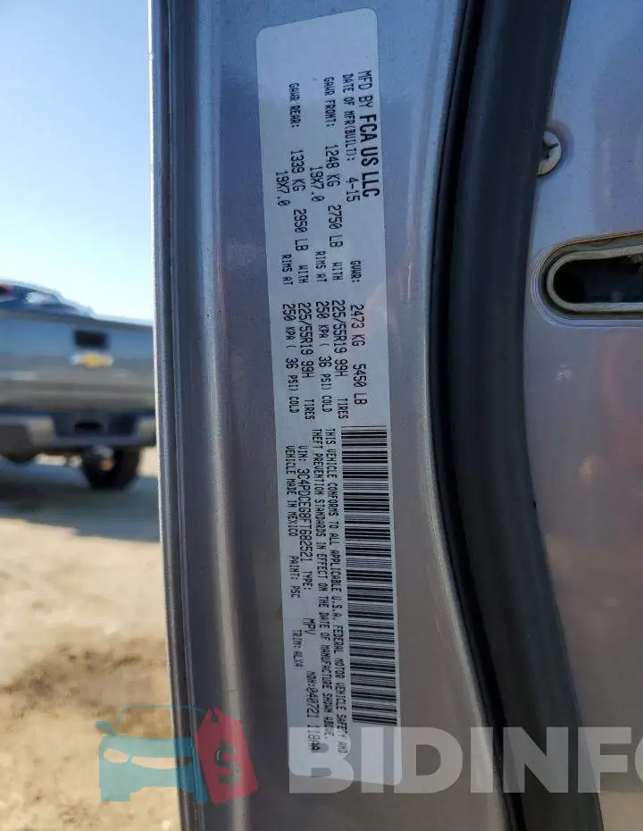 3C4PDCEG8FT682521 Photo# 10