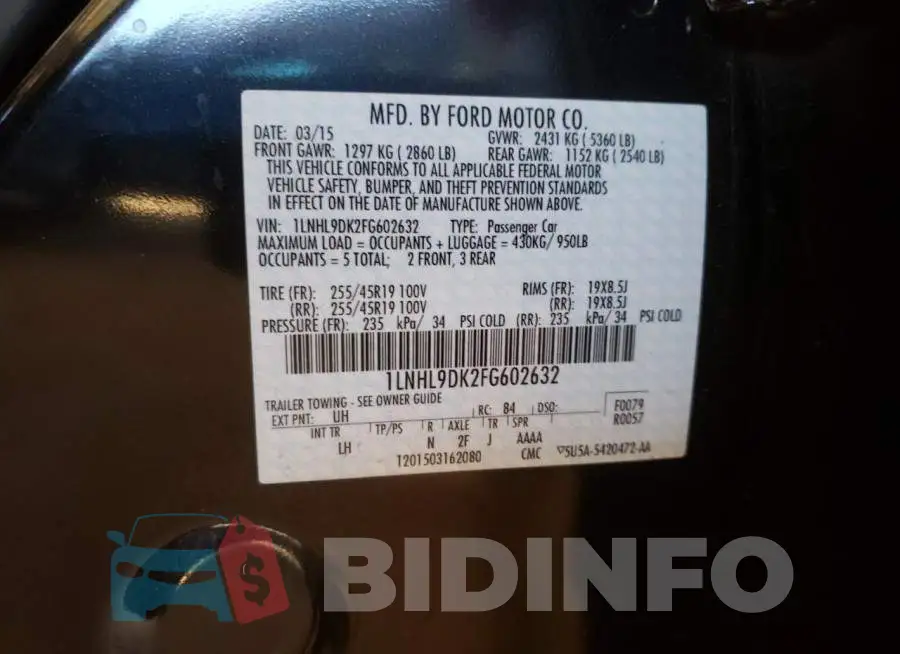 1LNHL9DK2FG602632 Photo# 10