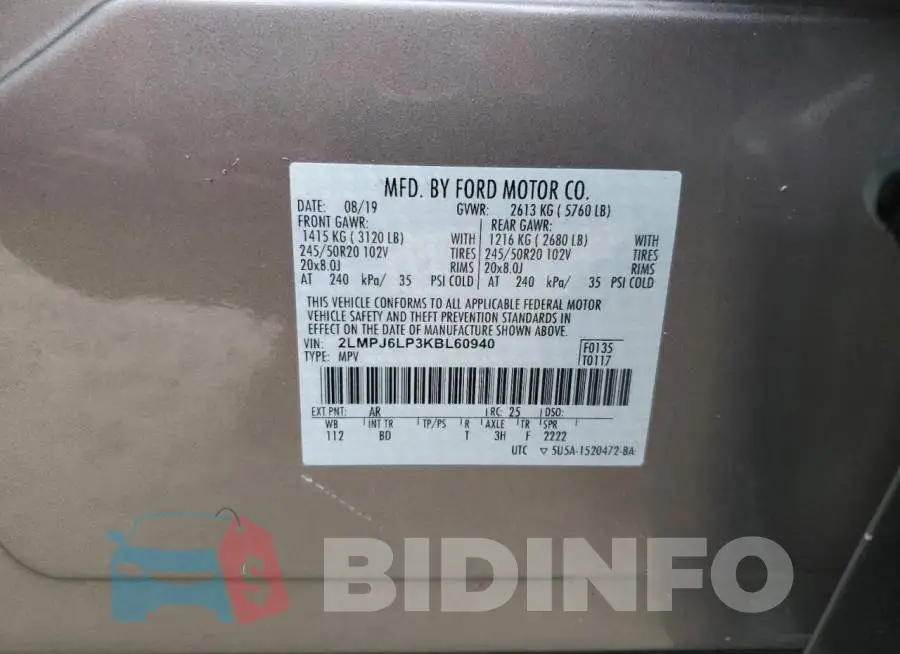 2LMPJ6LP3KBL60940 Photo# 14