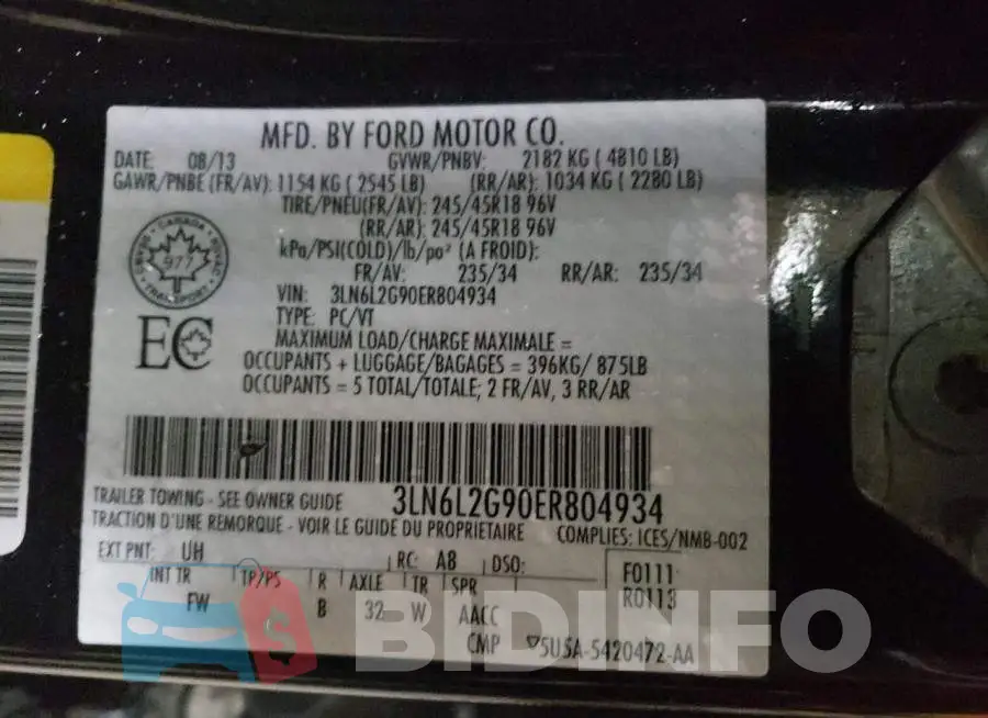 3LN6L2G90ER804934 Photo# 10
