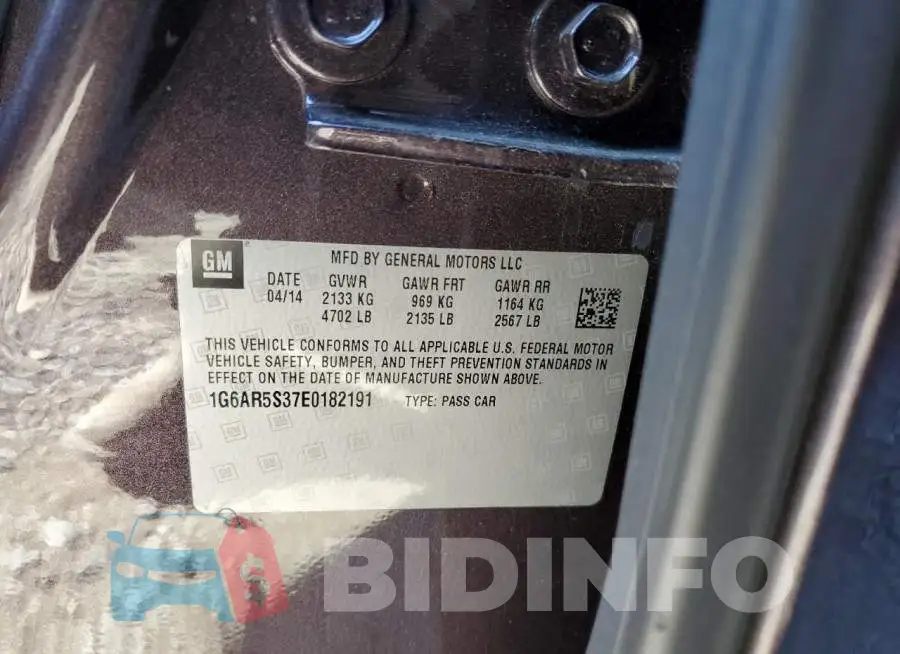 1G6AR5S37E0182191 Photo# 12