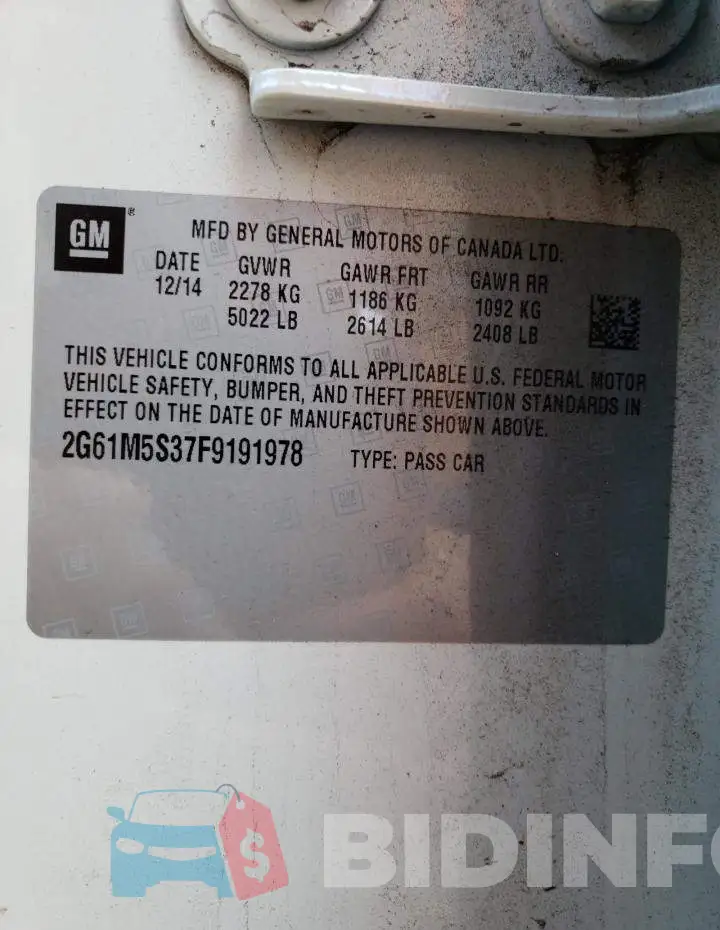 2G61M5S37F9191978 Photo# 10