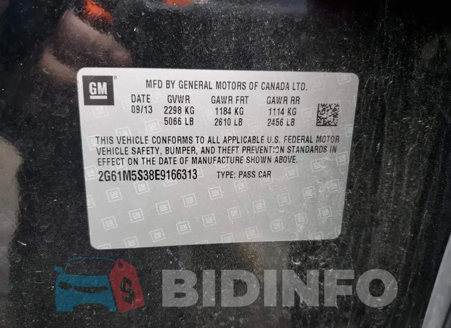 2G61M5S38E9166313 Photo# 10