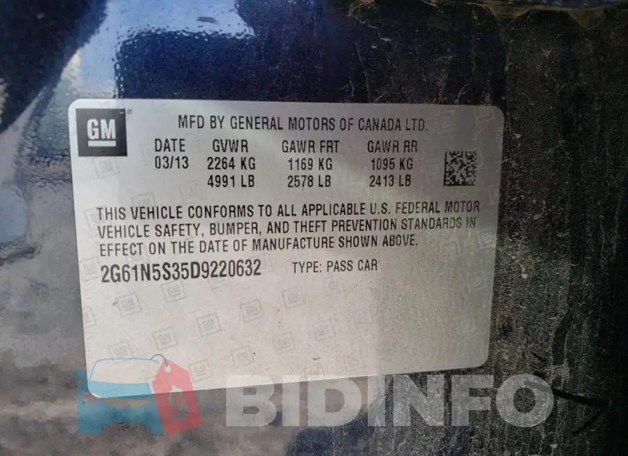 2G61N5S35D9220632 Photo# 10