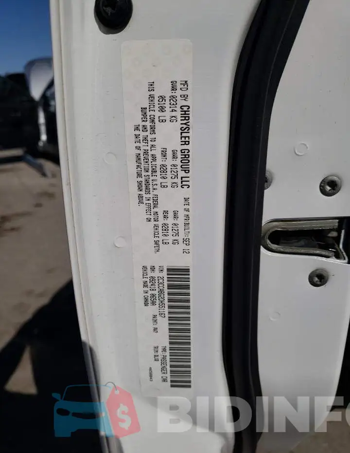 2C3CCABG2DH551167 Photo# 10