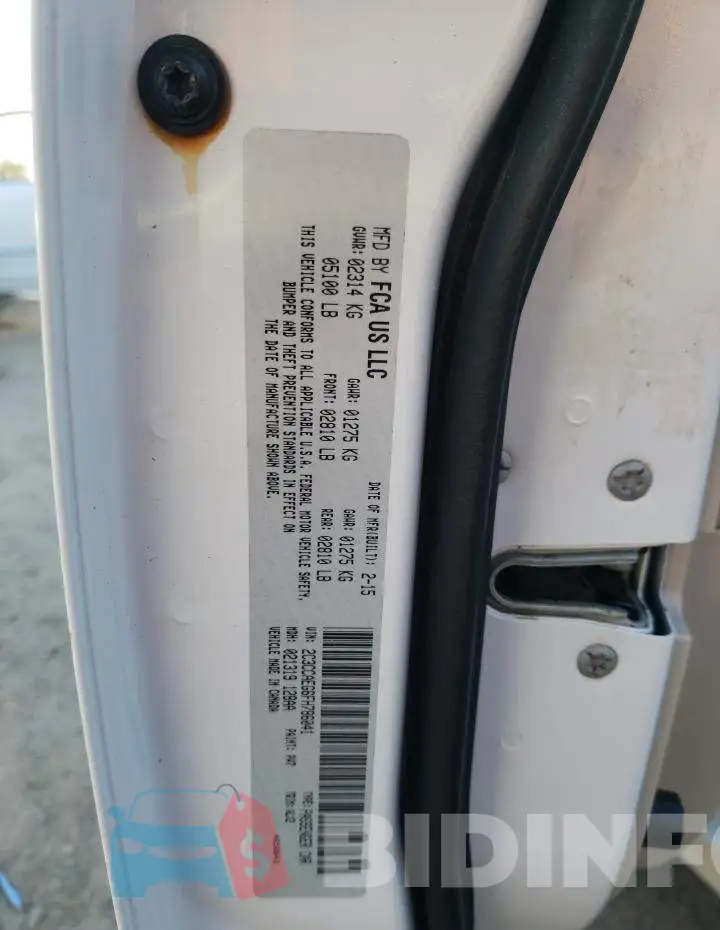 2C3CCAEG6FH786041 Photo# 12