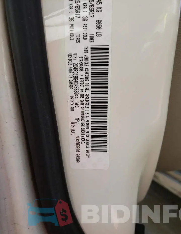 2C4RC1BG4DR559044 Photo# 10