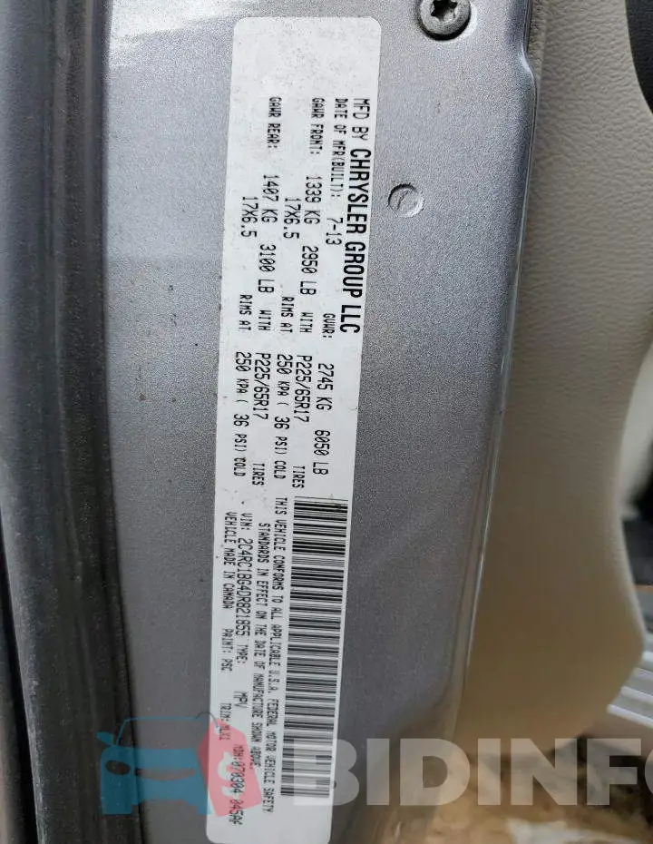 2C4RC1BG4DR821855 Photo# 13