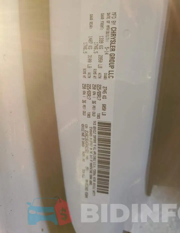 2C4RC1BG4ER421621 Photo# 10