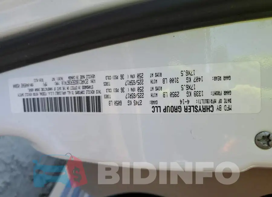 2C4RC1BG5ER367410 Photo# 14