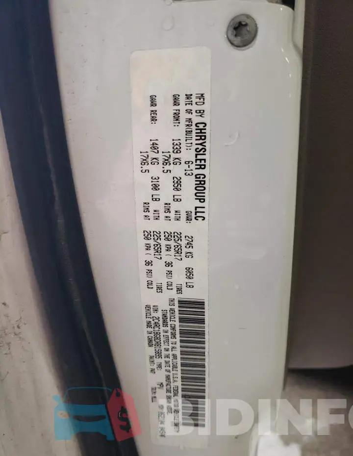 2C4RC1BG8DR815895 Photo# 10