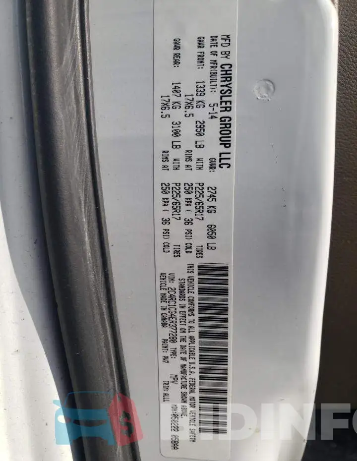 2C4RC1CG4ER377280 Photo# 10