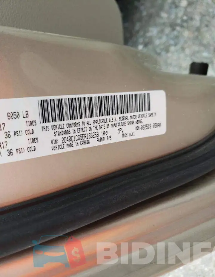 2C4RC1CG5ER165259 Photo# 10