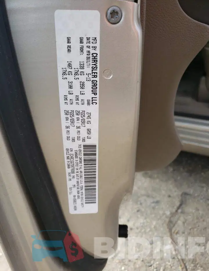 2C4RC1GG7DR776998 Photo# 10