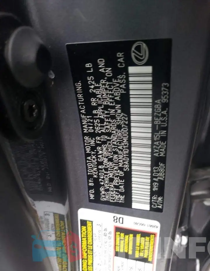 58AD11D13MU007227 Photo# 10