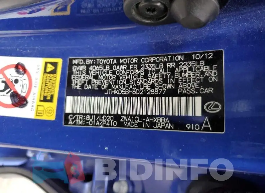 JTHKD5BH6D2128877 Photo# 10