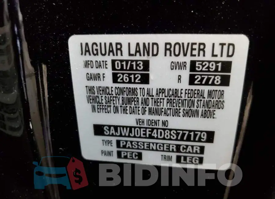 SAJWJ0EF4D8S77179 Photo# 10