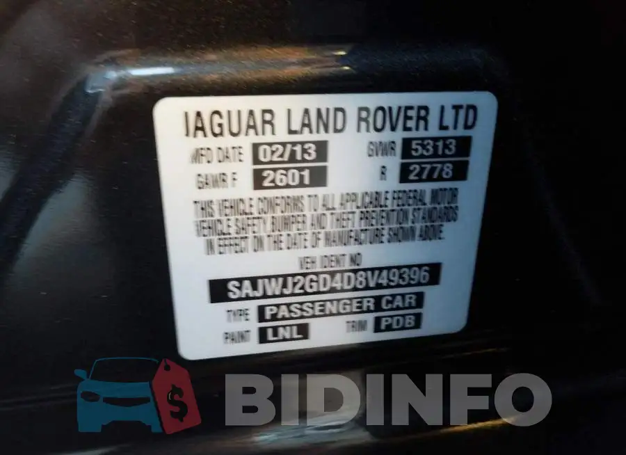 SAJWJ2GD4D8V49396 Photo# 10